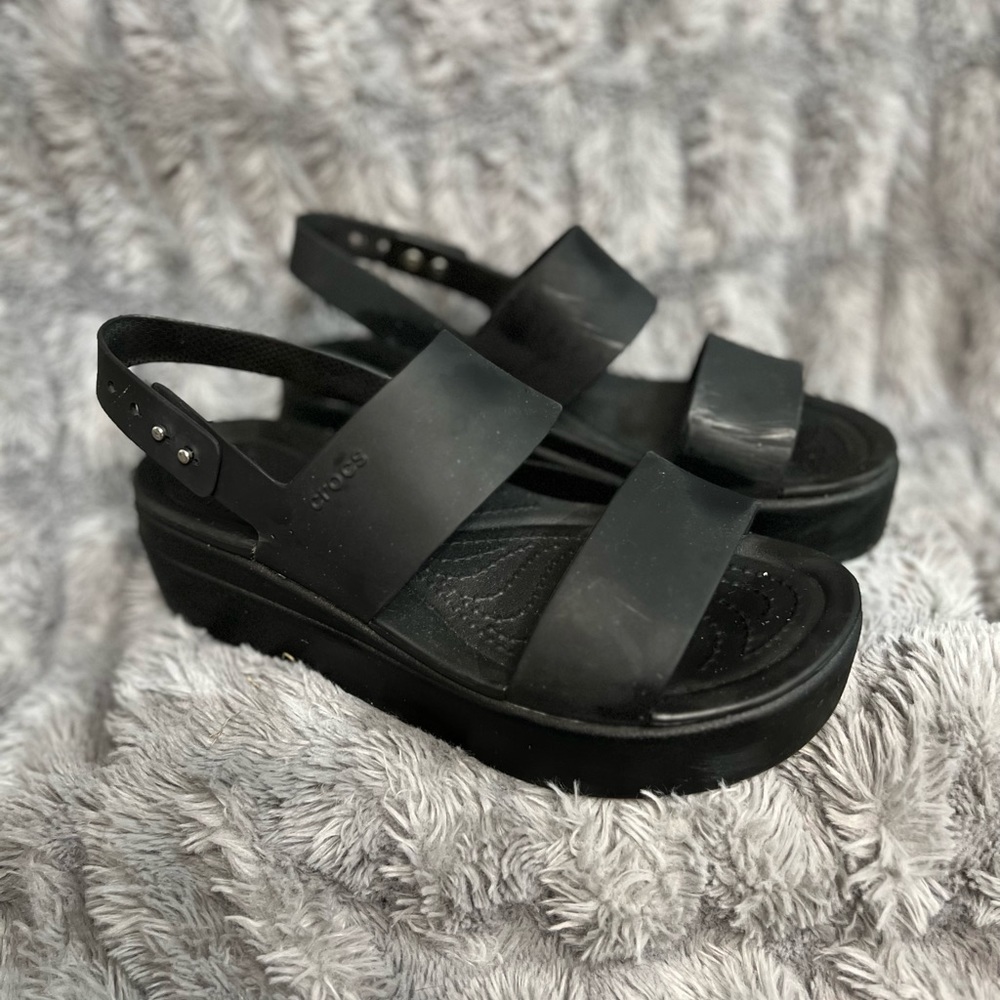 Crocs Black Wedge